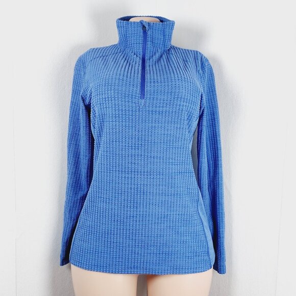 Columbia Women's Blue Mountain II Turtle Neck 1/2 Zip Basic T-Shirt Size M - Picture 2 of 10